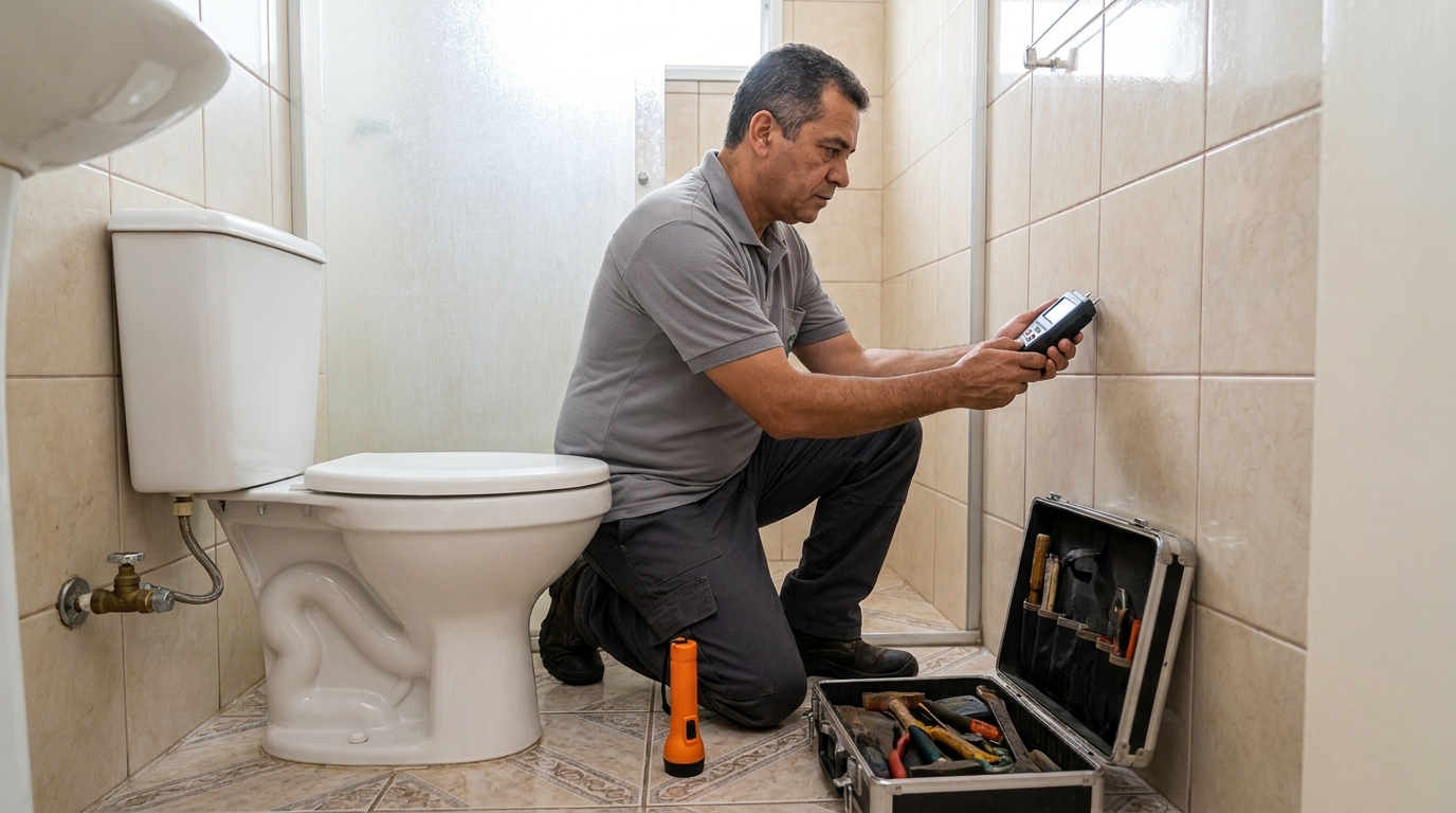 Técnico de caça vazamento com detector em Indaiatuba‑SP